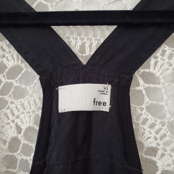 Aritzia Wilfred Free Valletta Overalls Black Lyocell Size XS - Picture 7 of 10